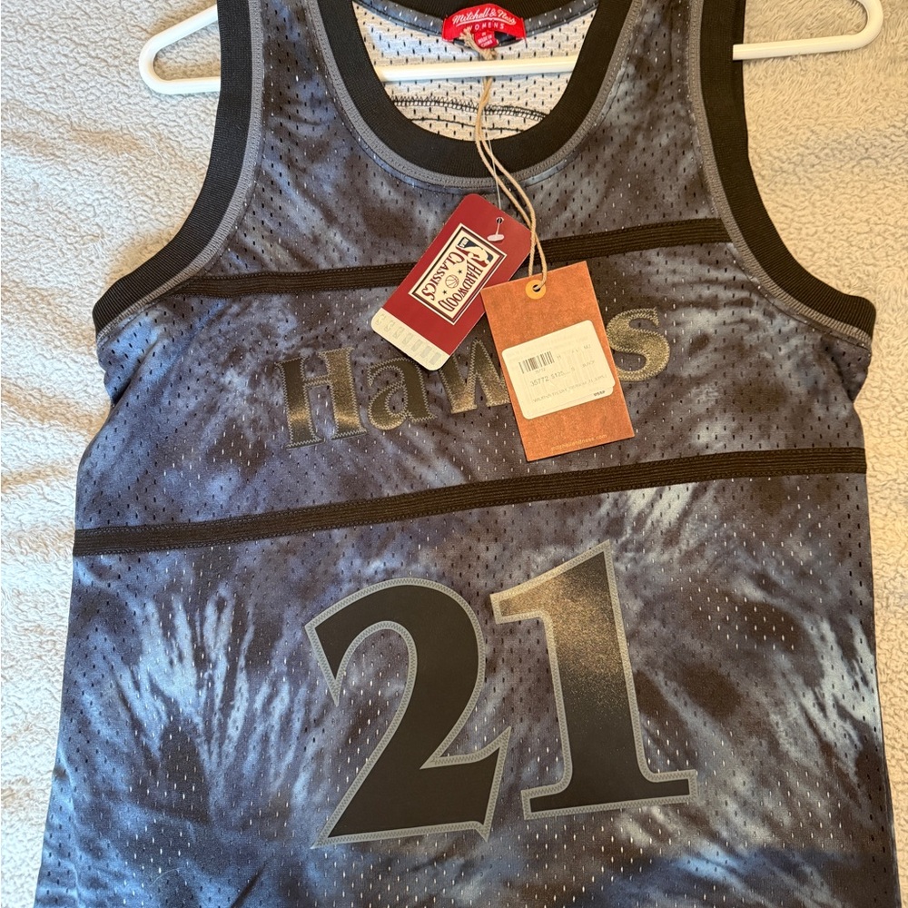 Hawks Women's Jersey Tank Top - Black and Gray